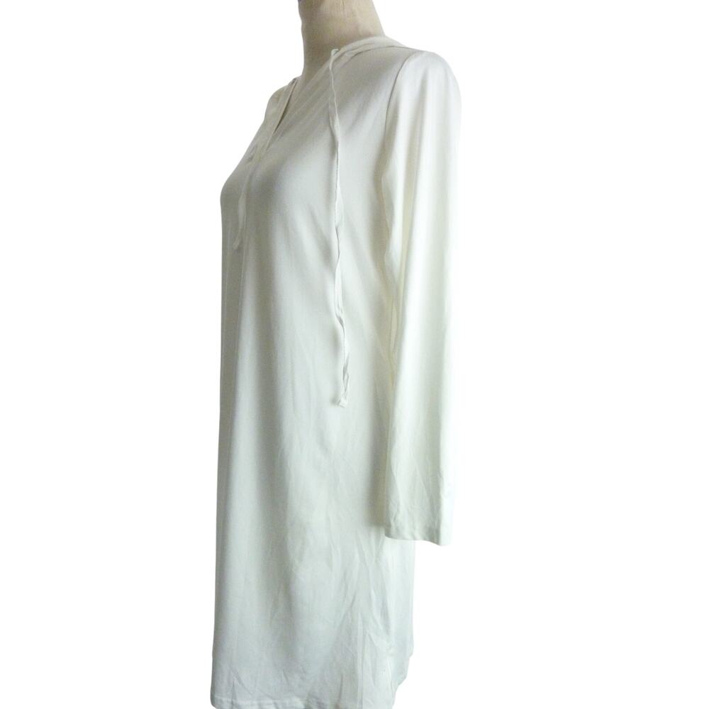 It Womens Hooded Beach Coverup Dress Size S White Polyester Lightweight Vacation - Picture 4 of 7
